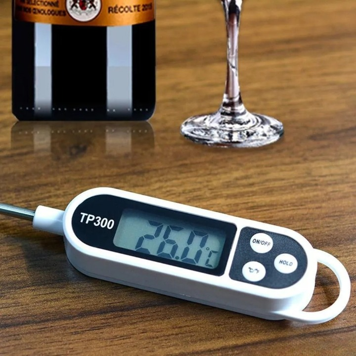 Digital Heat Absorbent Food Thermometer | Instant-Read Probe for Cooking, Grilling, BBQ, Frying, Baking & Kitchen Use | Accurate Temperature Sensor