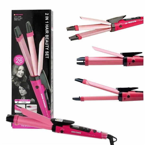 Nova 2-in-1 Hair Straightener & Curler for Smooth Straightening & Effortless Curls