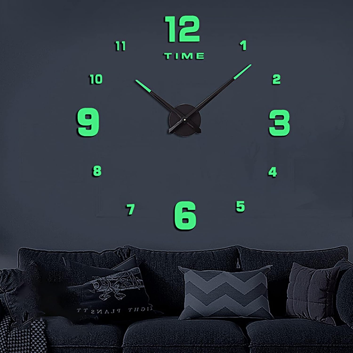 Wooden Numbers Wall Clocks for Living Decor Modern Decorative